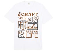 Minecraft Craft Your Best Life Crafting Table Classic Tools Comfort Colors Adult Heavyweight T-Shirt
