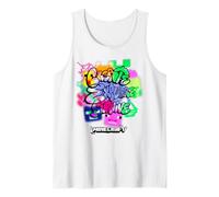 Minecraft Create Explore Survive Graffiti Style Lettering Camiseta sin Mangas