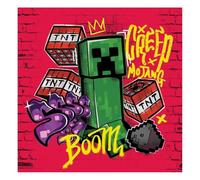 Minecraft Creep Mojang - Lienzo de 30 x 30 pulgadas, diseño icónico de enredadera, listo para colgar, gran adición para cualquier fan de la mafia más reconocible de Minecraft