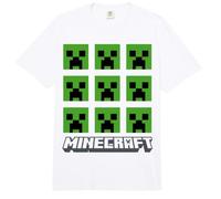 Minecraft Creeper Face 3X3 Grid Comfort Colors Adult Heavyweight T-Shirt
