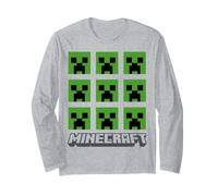 Minecraft Creeper Face 3X3 Grid Manga Larga