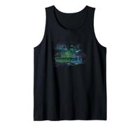 Minecraft Creeper Head Vintage Glitch Logo Camiseta sin Mangas