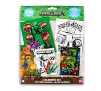 Minecraft Creeper - Juego de colorear para niños, incluye: cuaderno, hojas de colorear y lápices de colores