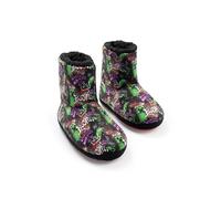 Minecraft Creeper y TNT | Pantuflas multicolores de tiro alto y acogedoras | Ropa de estar por casa | Diseño con estampado de grafiti | Accesorios de videojuegos para niños