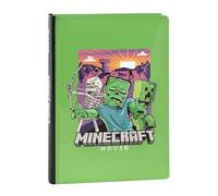 Minecraft - Diario escolar oficial Minecraft, diario de 12 meses, ideal para la escuela primaria, con tapa acolchada y 320 páginas interiores impresas a color, 13 x 17,8 cm