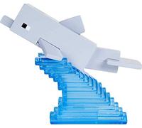 Minecraft Dolphin Craft-A-Block Surtido de figuras, auténticos personajes de videojuegos pixelados