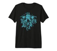 Minecraft Dungeons 2 Blue Glowing Monster Mobs Attack Warden Camiseta Premium