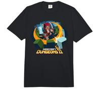 Minecraft Dungeons 2 Hero Vs Creeper Swarm Ready To Explode Comfort Colors Adult Heavyweight T-Shirt