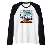 Minecraft Dungeons 2 Manga Style Boss Fight Against Warden Camiseta Manga Raglan