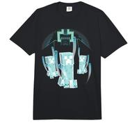 Minecraft Dungeons 2 Warden Behind Glowing Blue Creepers Comfort Colors Adult Heavyweight T-Shirt