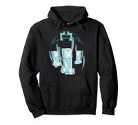 Minecraft Dungeons 2 Warden Behind Glowing Blue Creepers Sudadera con Capucha