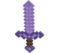 Minecraft - Espada Minecraft Encantada Morada Oficial - Arma de Juguete de Plástico - Niños 3 Años +