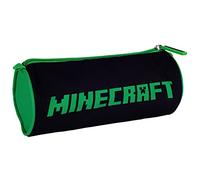 Minecraft - Estuche para lápices, Negro/Verde