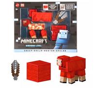 Minecraft Serie de Diamante Oveja Figura de acción con 3 accesorios, diseño pixelado con un tamaño de edición coleccionista de 14cm, JCV22