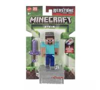 Mattel Figura de acción Minecraft Steve – 8,25 cm, con accesorio y Redstone de construcción – JJR85