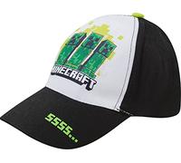 Minecraft Gorra de béisbol (AS3, Numeric, Numeric_56, Negro), Negro