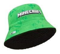 Minecraft Gorros Invierno, Sombrero Pescador o Set Gorro y Guantes con o sin Braga Cuello, Accesorios de Invierno, 6-14 Años (6-14 Años, Verde Sombrero de Pescador)