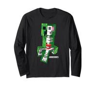 Minecraft Halloween Creeper X-Ray Skeleton Anatomy Manga Larga