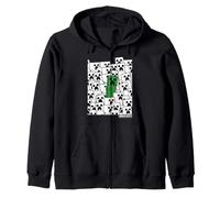 Minecraft Horde of Creepers Stand out In Crowd Portrait Sudadera con Capucha