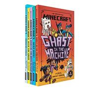 Minecraft Into the Game The Woodsword Chronicles Collection 5 Books Set (Into The Game, Night of the Bats, Ghast in the Machine, Deep Dive!, Dungeon Crawl)
