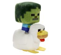 Mattel Peluche Minecraft Zombie Chicken Jockey, coleccionable suave de 8 pulgadas