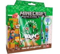 Minecraft Juego de regalo de papelería con bolígrafo mágico y diario secreto para niños