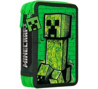 Minecraft Kids Euroswan Plumier Doble Bluey Creeper 83584