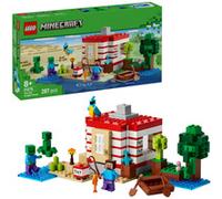 LEGO Minecraft La Casa-Dinamita de la Selva de Juguete - Función Explosión - Barco de Juguete, Animales y Figuras de Steve, Creeper y Zombi - Regalo Gamer para Niños y Niñas de 8+ Años 21275