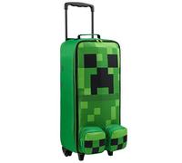 Minecraft Maleta Niños con Ruedas, Plegable Trolley Maletas de Viaje Infantiles, Creeper Bolsa de Viaje, 64x17x25 cm, 17L