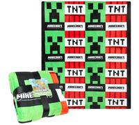 Minecraft Manta Polar Creeper TNT Decoracion Dormitorio Colcha para Sofa Cama o Viaje Plaid Manta Suave 130x150cm Regalo Gamer