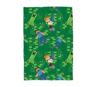 Minecraft Niveles Manta Cama Manta Vellón Suave Verde Niños Jugador Oficial