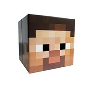 Minecraft Mascara de Steve, Cartón, Unisex, Niños Adultos, Videojuegos