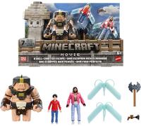 Minecraft Mattel Story - Juego con 3 figuras de acción y 4 accesorios, un paquete de figuras de escape bien elaboradas inspirado en una película, juguete coleccionable