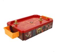 Minecraft - Mini air hockey mesa electrónico, compacto, superficie aire, marcador, diseño premium, licencia oficial, discos, empujadores, juegos mesa electrónicos, juguete colección, niños, adultos