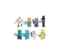 Minecraft Minifigure 8pcs/set Assembled Mini Building Block Figures Collection Playset Toy Kids Gift