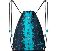 Minecraft Mochila Cuerdas Poliéster Para Niños - Regalos Gamer(Azul/Negro)