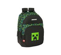 Minecraft Mochila doble con cantoneras adaptable a carro Minecraft Safta multicolor. Multicolor Variante única