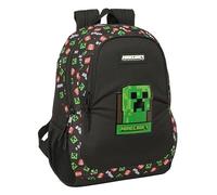 MINECRAFT - Mochila Escolar Infantil, Ideal para Niños de Diferentes Edades, Cómoda y Versátil, Calidad y Resistencia, 32x16x44 cm