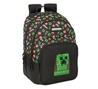 MINECRAFT - Mochila Escolar Infantil, Ideal para Niños de Diferentes Edades, Cómoda y Versátil, Calidad y Resistencia, 32x15x42 cm
