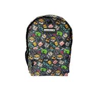 Minecraft Mochila Escolar Pixel 25 - ADAPTABLE A CARRO, ESPALDERA ACOLCHADA - Compartimento portalaptop - 42 X 31 X 13.5 CM