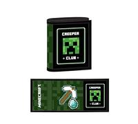 Minecraft Monedero, Negro/Verde