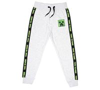 Minecraft - Pantalones de Chándal - Pantalón Deportivo - Pantalones Pantalones Deportivos Grises - Pantalones de Chándal para Niños - Mercancía Edad 7-8 Años