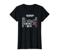 Minecraft Periodic Table of Blocks Camiseta, Mujer, Negro, L