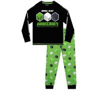 Minecraft Pijama Pijama Niño | Pijamas Niños | Negro 5-6 Años