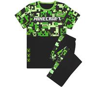 Minecraft Pijamas para niños Largos o cortosopciones Inferiores Pijamas 8-9 años