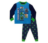 Minecraft Pijamas | Pijama Niño Manga Larga Creeper | Pijama Gamer para Ninos Multicolor 9-10 Años
