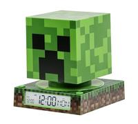 Minecraft Reloj despertador digital con luz nocturna 3D Creeper para niños