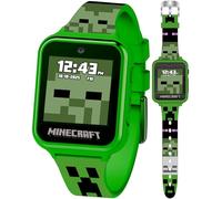 Minecraft Reloj Inteligente para niños, Reloj Interactivo con Pantalla LED con 10 Caras de Reloj Personalizadas, Juegos, cámara, Alarma, rastreador de Pasos y más, Regalo tecnológico Divertido para