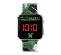 Minecraft Reloj LED con correa impresa verde MIN4230