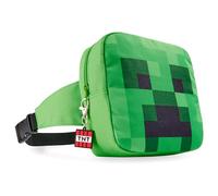 Minecraft Riñonera infantil, riñonera para niños gamer, Green, Talla única, Riñonera